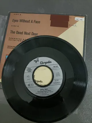 Billy Idol: lote de 2 discos vinilo single 45 rpm