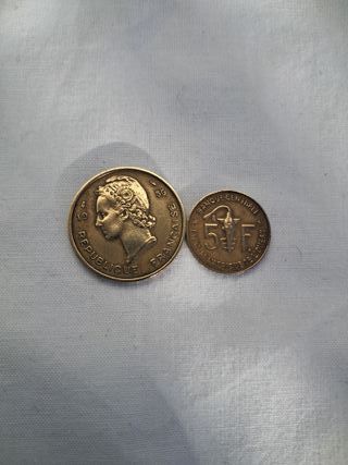Monedas 25 Francos CFA África Occidental Francesa