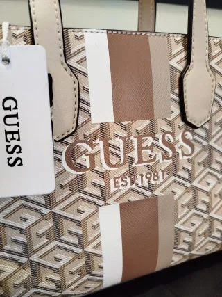Bolso Guess Beige y Marrón