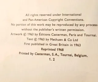 The Castafiore Emerald Tintin 1968 inglés