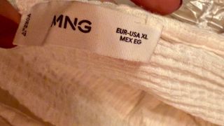 Blusa Mango cruzada manga abullonada