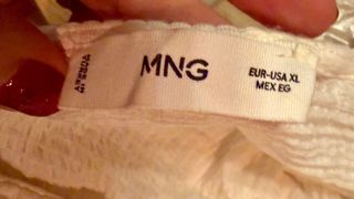 Blusa Mango cruzada manga abullonada