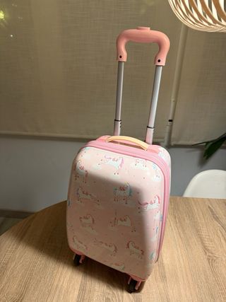 Trolley infantil unicornios rosa