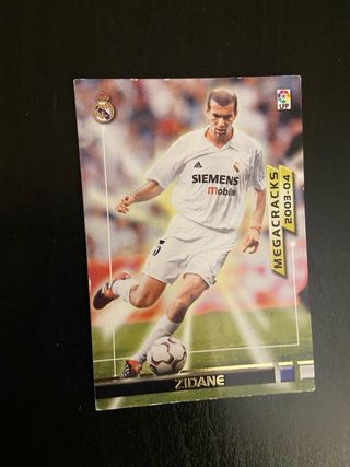 Carta Fútbol Zidane Real Madrid 2003-04 Megacrack