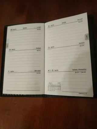 Agenda tascabile 2026