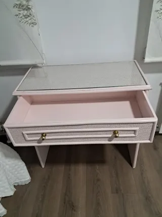 Tocador/Escritorio Bambú y Madera Rosa