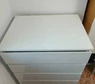 Cómoda blanca 5 cajones