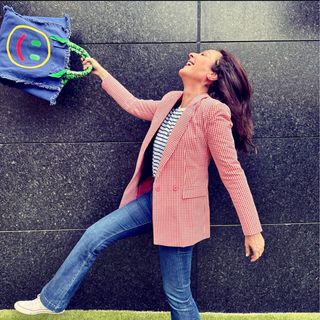 Traje Vichy Mandarina Talla S