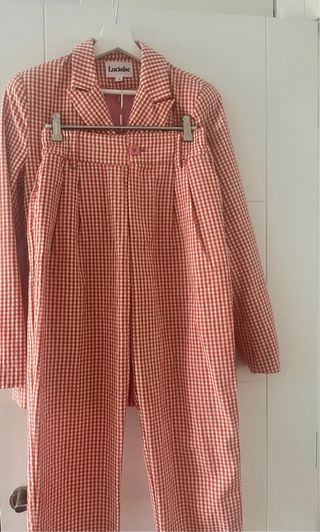 Traje Vichy Mandarina Talla S