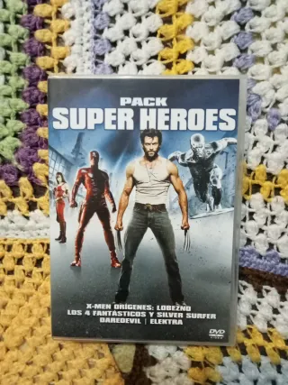 Pack 4 Películas Marvel DVD Super Héroes