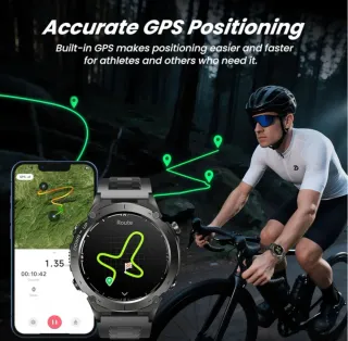 Smartwatch Uomo GPS Militare –Display 1.43" AMOLED