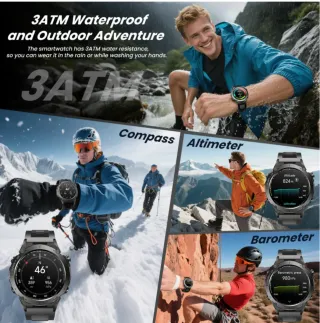 Smartwatch Uomo GPS Militare –Display 1.43" AMOLED