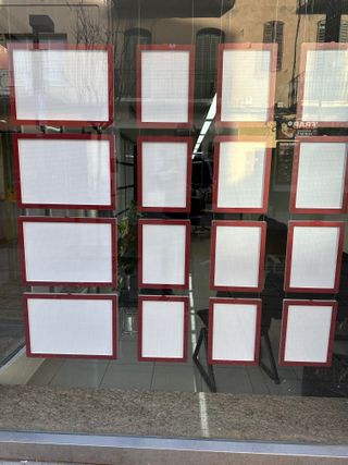 Escaparate LED Inmobiliario Colgante