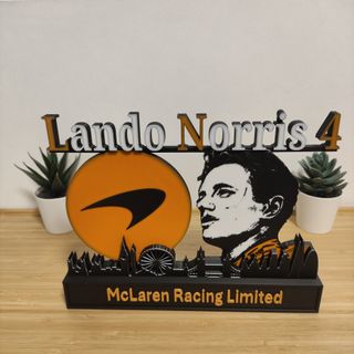 Letrero Lando Norris McLaren Racing