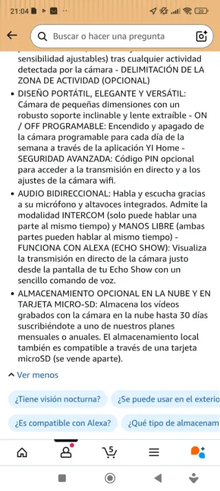 Cámara de seguridad Yi 360