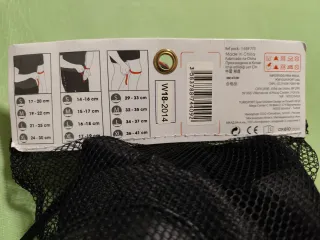 Set 3 protectores Oxelo (L). Color negro. Nuevos.