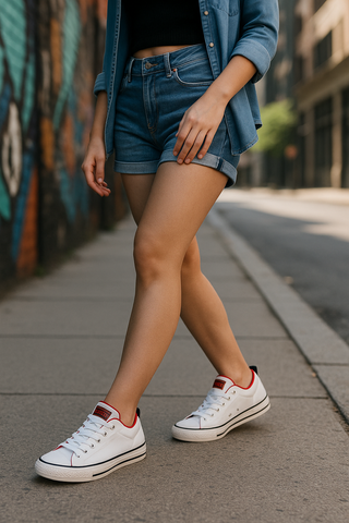 Converse All Star Blancas y Rojas