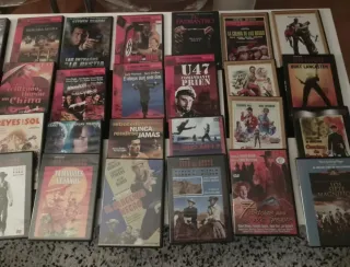 Películas DvD variadas a 1€ cada una.