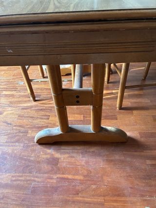 Mesa extensible madera con cajones