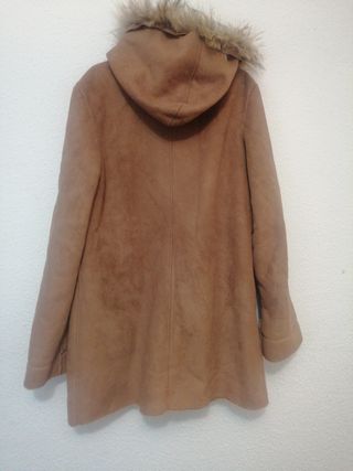 Elegante abrigo Cortefiel marrón talla M