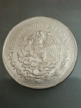 Moneda 5 Pesos México 1980 Quetzalcóatl