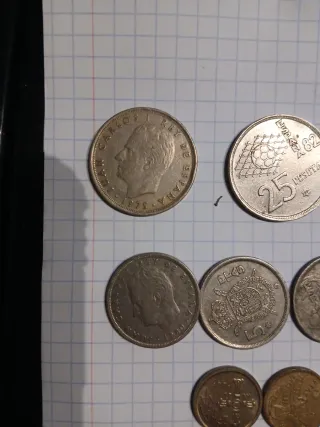 Lote monedas antiguas España
