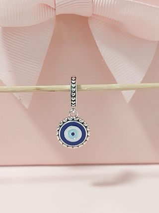 Charm Pandora Ojo Turco Azul y Plata