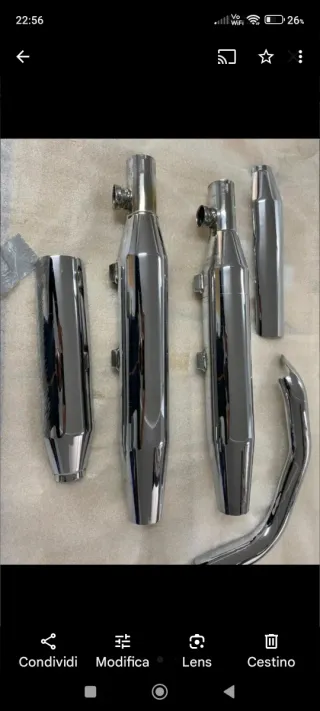 Marmitte Harley Davidson Cromate