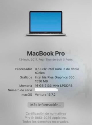 MacBook Pro 13 Touch Bar 256GB