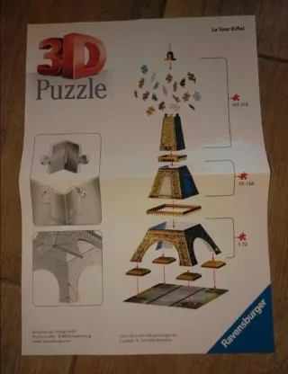 Puzzle 3D Torre Eiffel Ravensburger