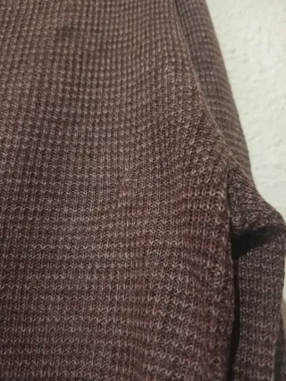 Jersey rayas marron y naranja jaspeado