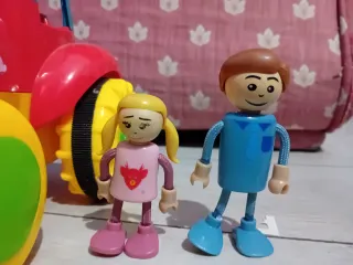 Juego Familia Agricultores con Tractor