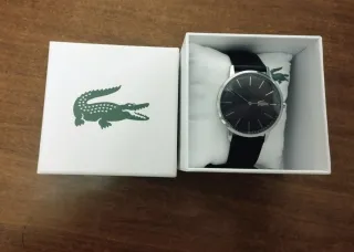 Orologio Lacoste nero e argento