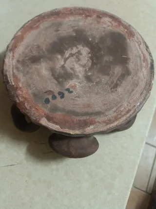 Cantimplora de terracota o botijo/búcaro antiguo