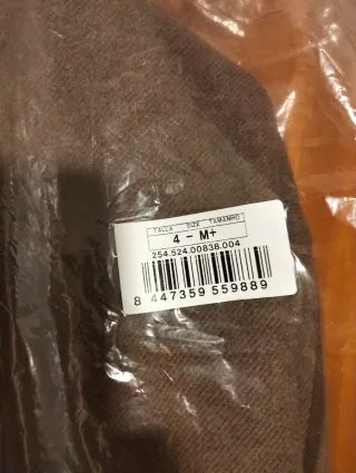 Chaqueta Couchel Lana Mujer Beige/Marrón