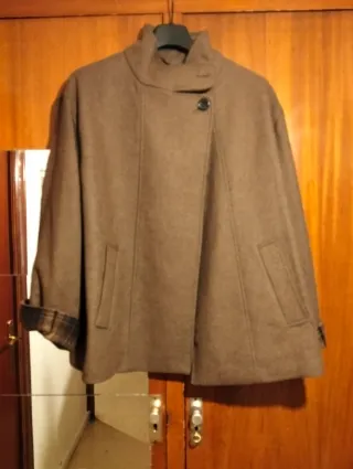 Chaqueta Couchel Lana Mujer Beige/Marrón