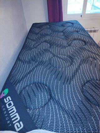 Cama nido + colchón + 2 muebles