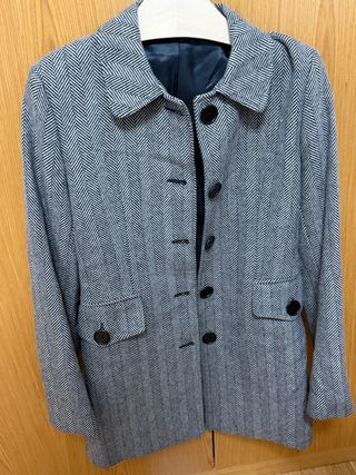 Abrigo El Ganso Mujer Negro/Gris