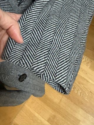 Abrigo El Ganso Mujer Negro/Gris