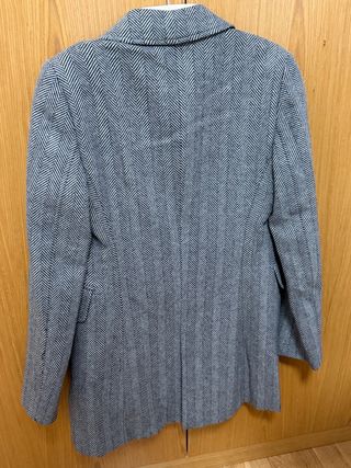 Abrigo El Ganso Mujer Negro/Gris