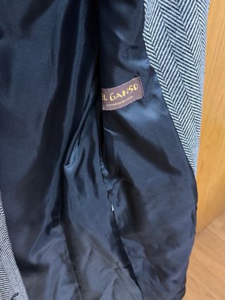 Abrigo El Ganso Mujer Negro/Gris