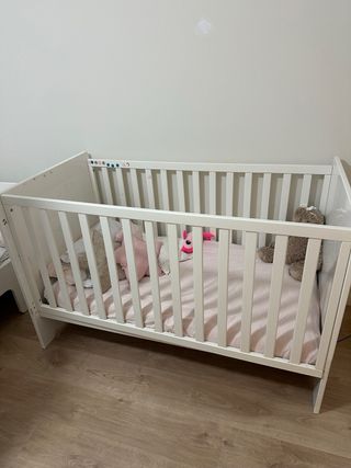 Cuna 140x70cm + Colchón hasta 5 años