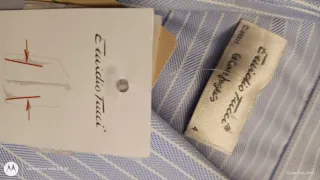 Camisa rayas Emilio Tucci azul