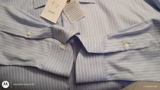 Camisa rayas Emilio Tucci azul