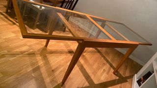 Mesa Comedor Madera y Cristal