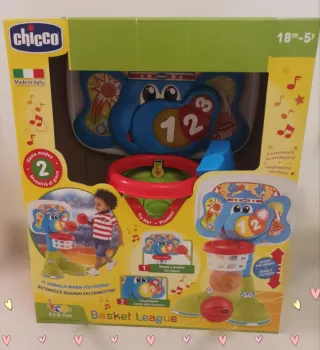 Canestro Chicco per bambini con elefantino