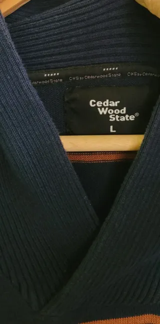 Jersey Jack & Jones Rayas Naranja Gris