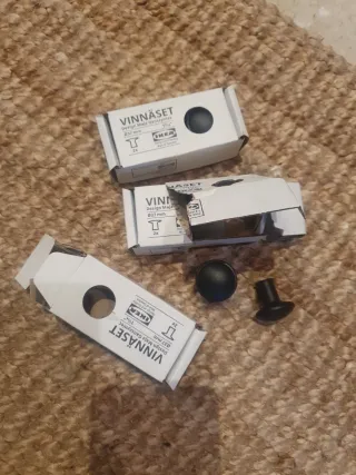 Pomos tipo forja negros Nuevos ikea