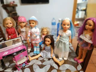 Lote de 7 Muñecas Nancy y Famosa