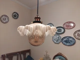 🇨🇵 Lámpara Opalina Francesa Art Decó